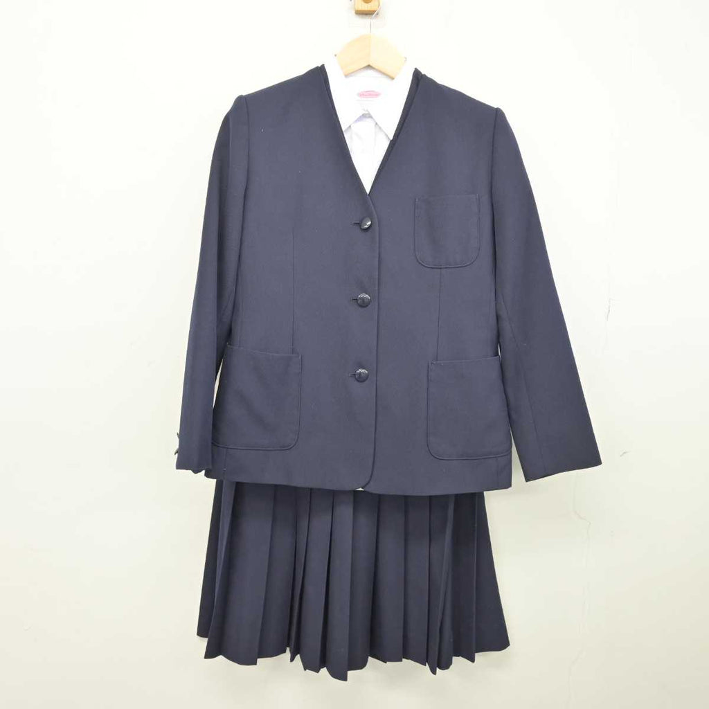 中古】群馬県 吉岡中学校 女子制服 4点 (ブレザー・ベスト・シャツ・スカート) sf051079 | 中古制服通販パレイド