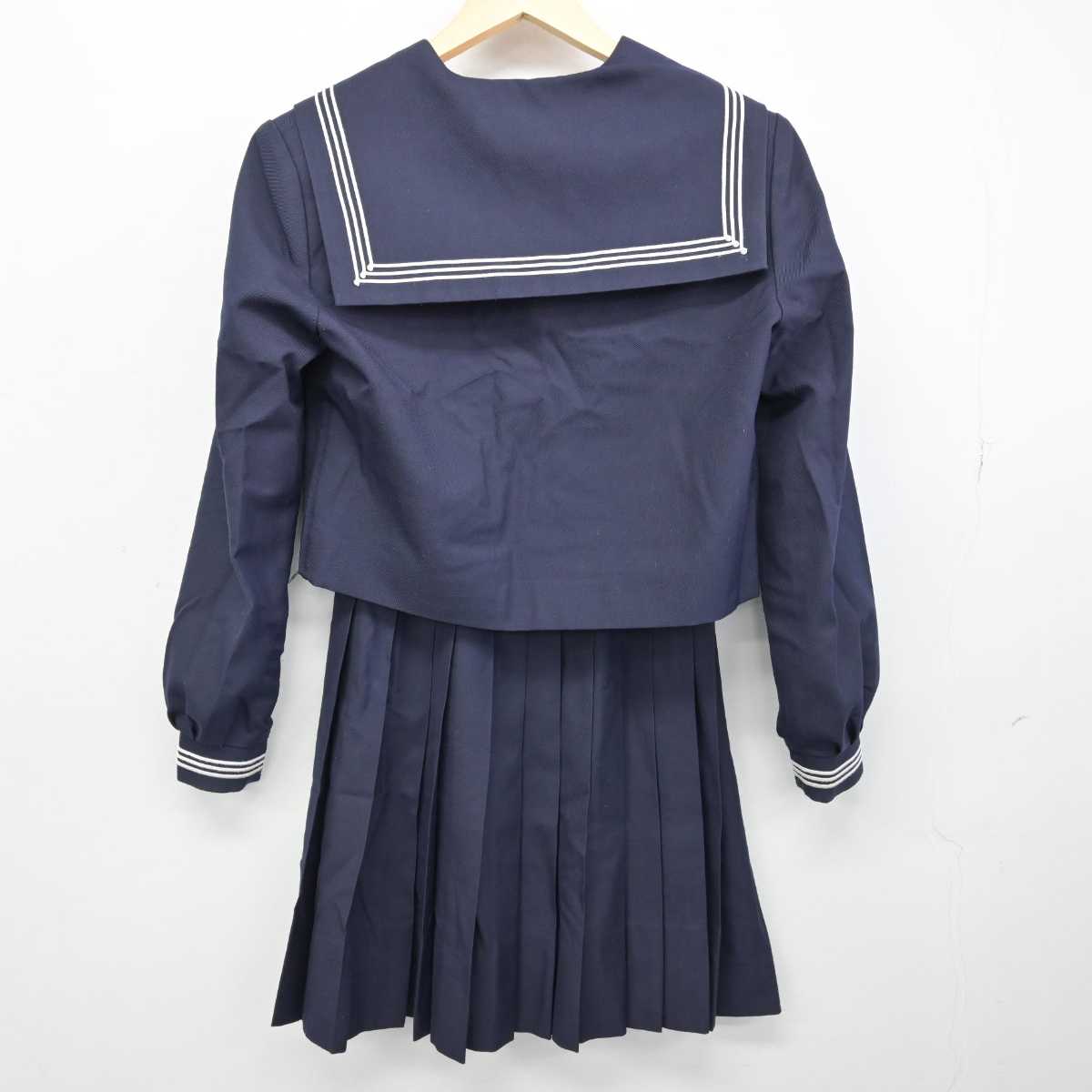 【中古】秋田県 秋田南中学校 女子制服 2点 (セーラー服・スカート) sf051101