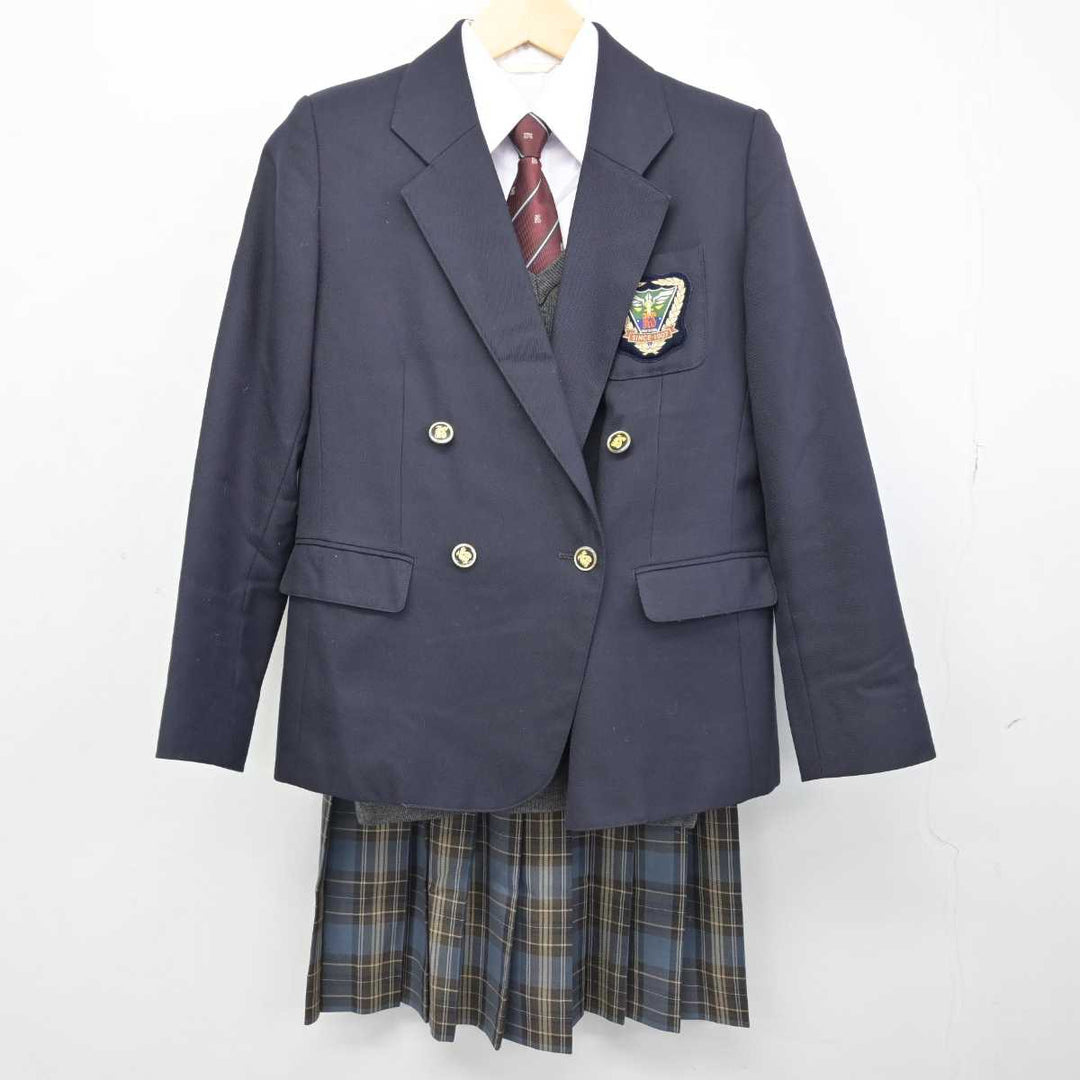 【中古】大阪府 岸和田市立産業高等学校 女子制服 5点 (ブレザー・ニット・シャツ・スカート) sf051103 | 中古制服通販パレイド