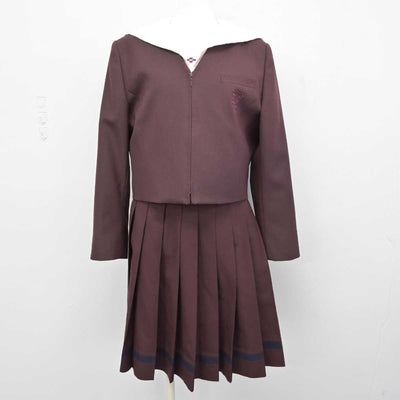 【中古】群馬県 共愛学園高等学校 女子制服 4点 (ブレザー・ベスト・シャツ・スカート) sf051129