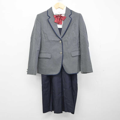 【中古】鹿児島県 鹿児島南高等学校 女子制服 5点 (ブレザー・シャツ・ジャンパースカート) sf051145