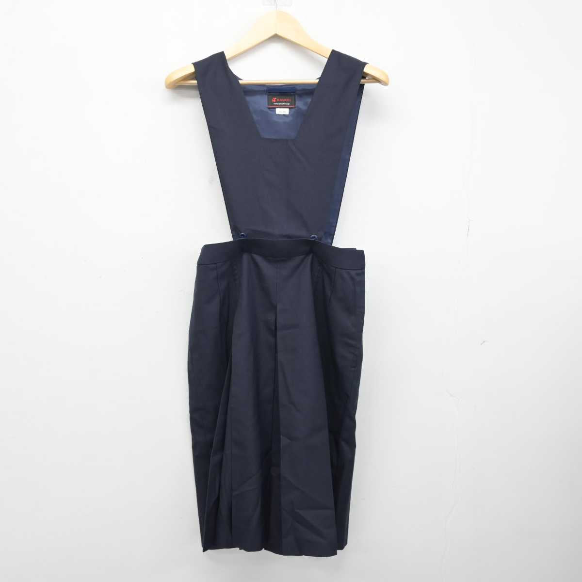 【中古】鹿児島県 鹿児島南高等学校 女子制服 5点 (ブレザー・シャツ・ジャンパースカート) sf051145