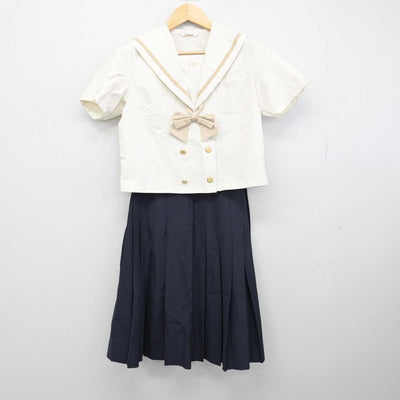 【中古】鹿児島県 鹿児島南高等学校 女子制服 4点 (セーラー服・スカート) sf051149