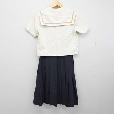 【中古】鹿児島県 鹿児島南高等学校 女子制服 4点 (セーラー服・スカート) sf051149