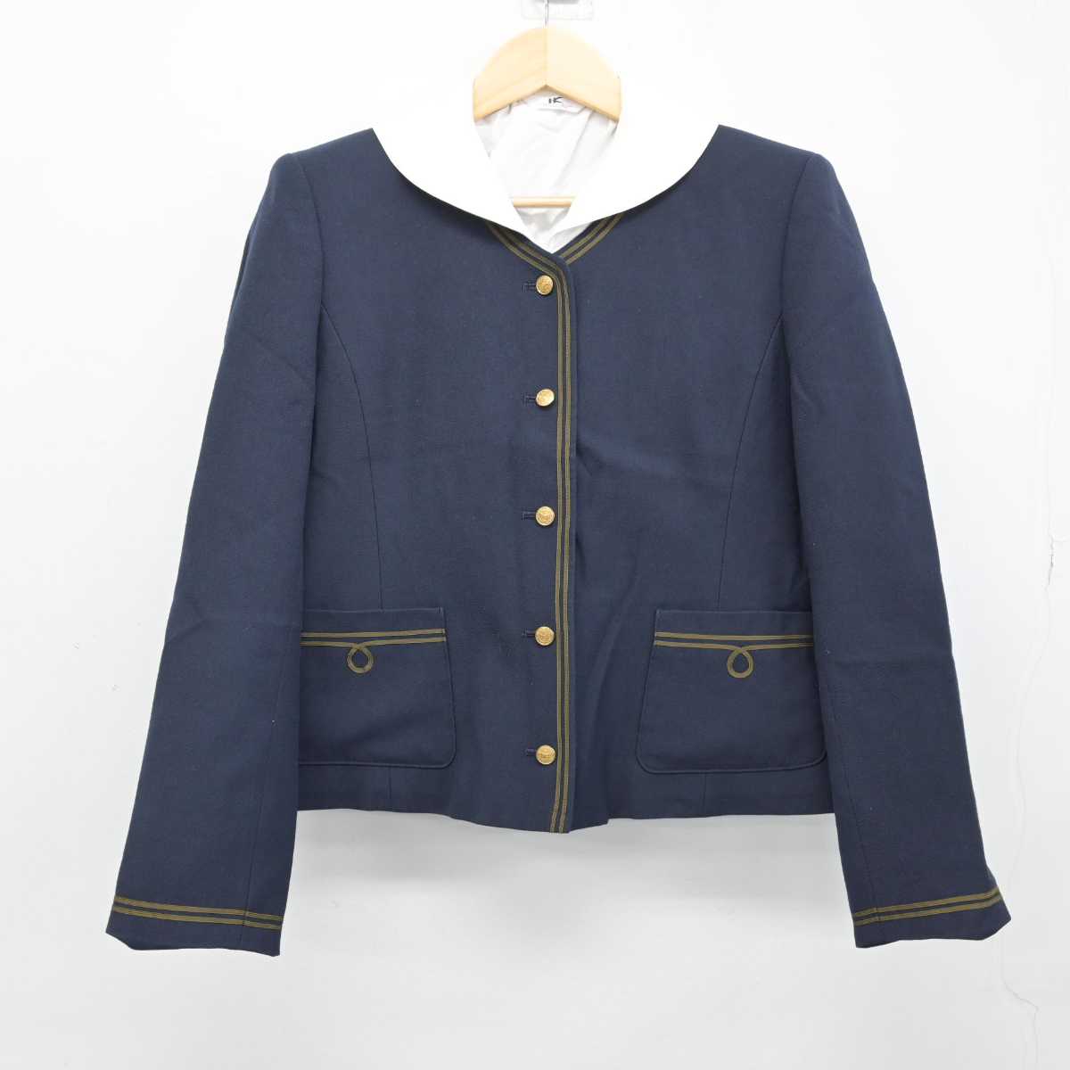 【中古】大分県 平松学園 大分東明高等学校 女子制服 2点 (ブレザー・シャツ) sf051162