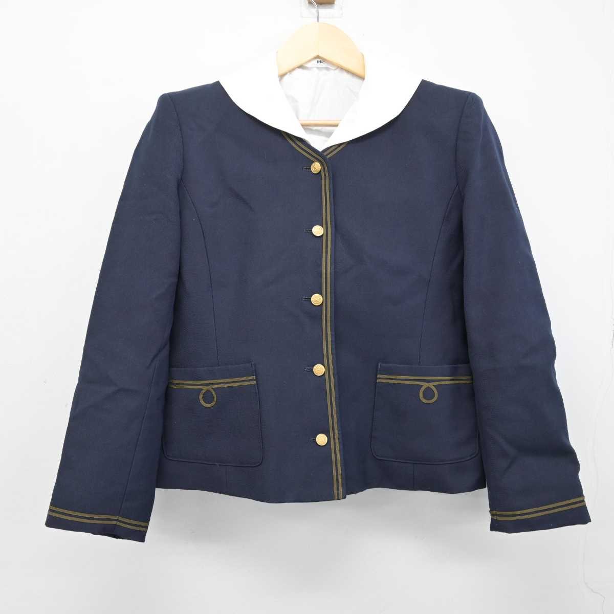 【中古】大分県 平松学園 大分東明高等学校 女子制服 2点 (ブレザー・シャツ) sf051163