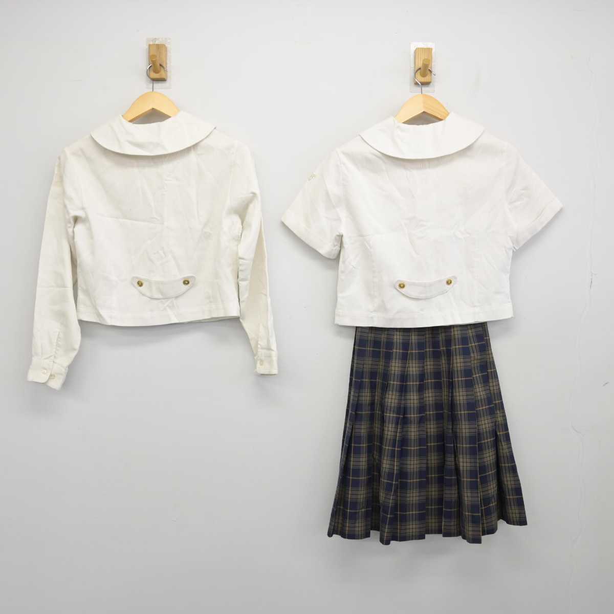 【中古】大分県 平松学園 大分東明高等学校 女子制服 3点 (シャツ・シャツ・スカート) sf051165