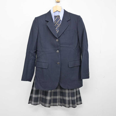 【中古】東京都 千早高等学校 女子制服 5点 (ブレザー・シャツ・スカート) sf051170