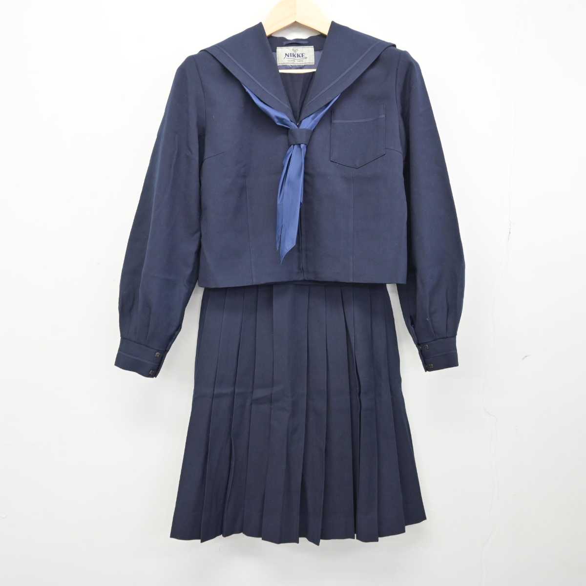 【中古】東京都 練馬区立中村中学校 女子制服 4点 (セーラー服・スカート・スカート) sf051173