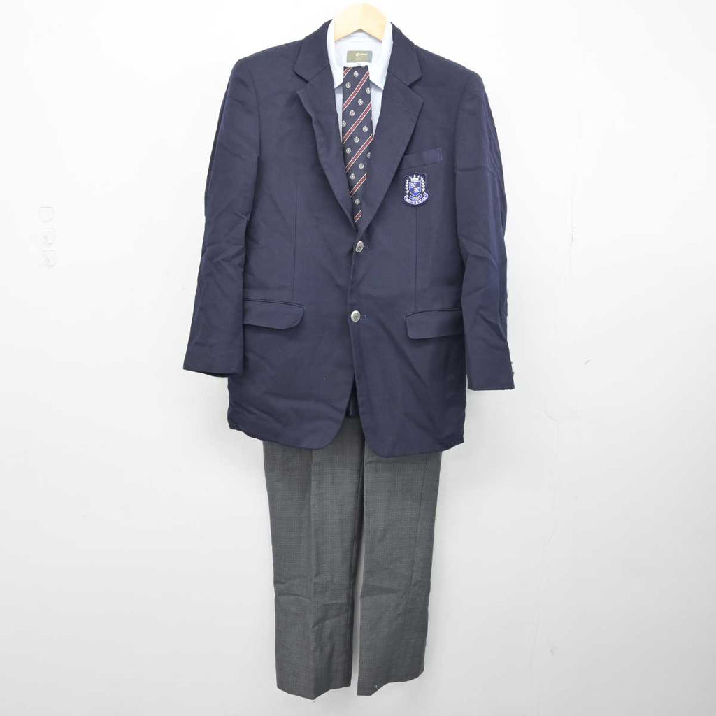 【中古】千葉県 成田北高等学校 男子制服 4点 (ブレザー・シャツ 