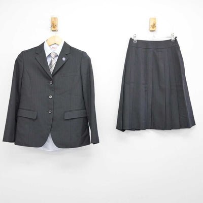 【中古】広島県 賀茂北高等学校 女子制服 5点 (ブレザー・シャツ・スカート) sf051189