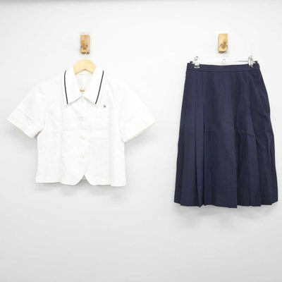 【中古】鹿児島県 国分中央高等学校 女子制服 2点 (シャツ・スカート) sf051211