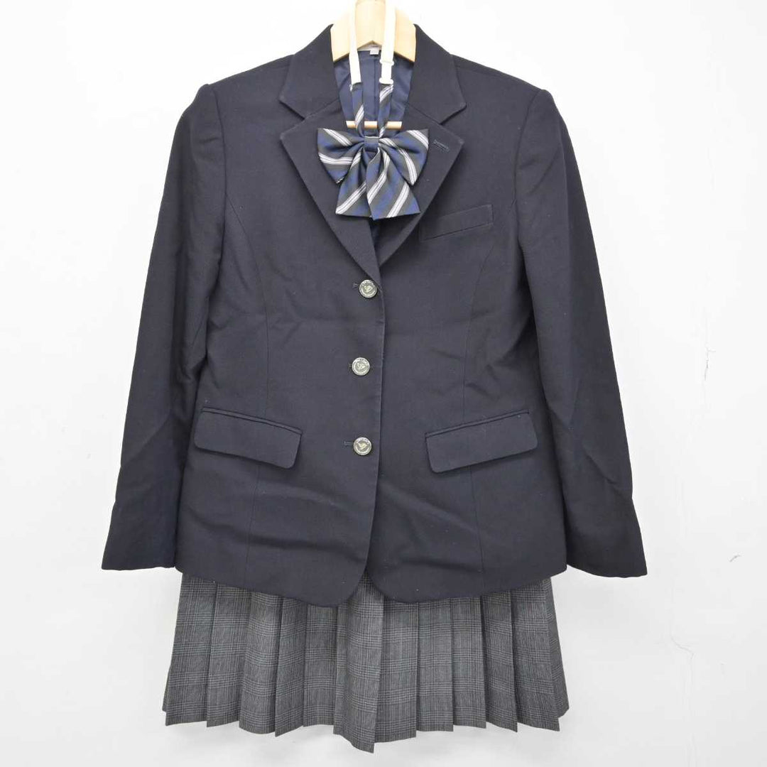 U335/T465(中古)栃木県 日新中学校 女子制服5点 /校章付/M/6号