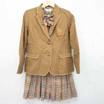 【中古】栃木県 作新学院高等学校 女子制服 4点 (ブレザー・ニット・スカート) sf051225