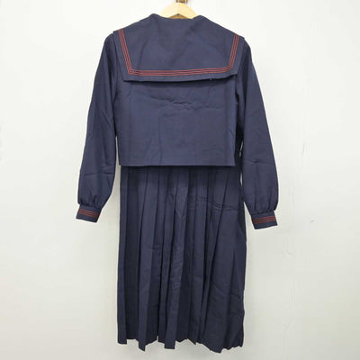 【中古】福岡県 新宮高等学校 女子制服 4点 (ニット・セーラー服・ジャンパースカート) sf051228