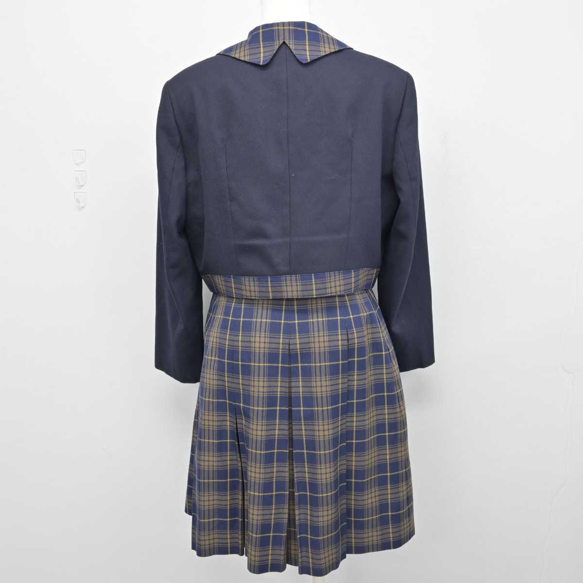 【中古】福岡県 福岡女子高等学校 女子制服 2点 (ブレザー・スカート) sf051241