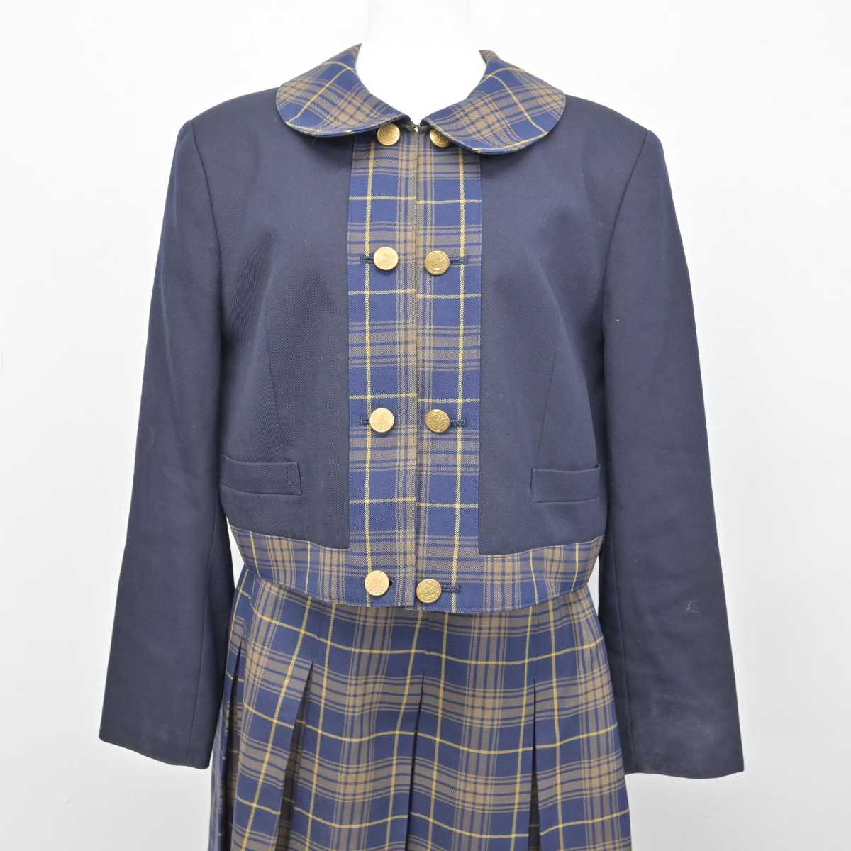 【中古】福岡県 福岡女子高等学校 女子制服 2点 (ブレザー・スカート) sf051241