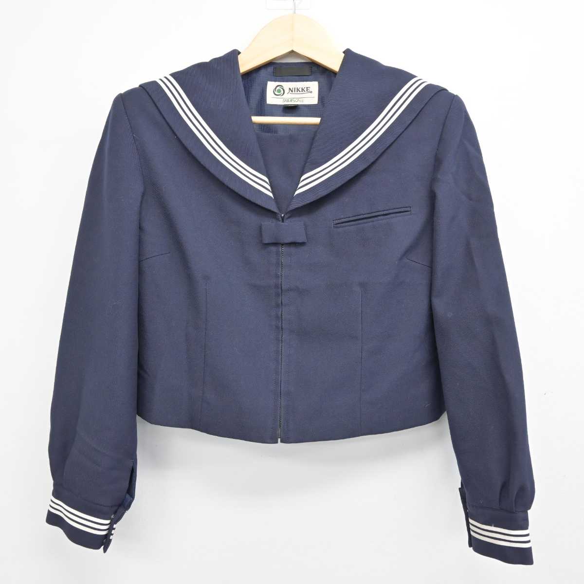 【中古】神奈川県 座間市立東中学校 女子制服 2点 (セーラー服・ジャンパースカート) sf051257