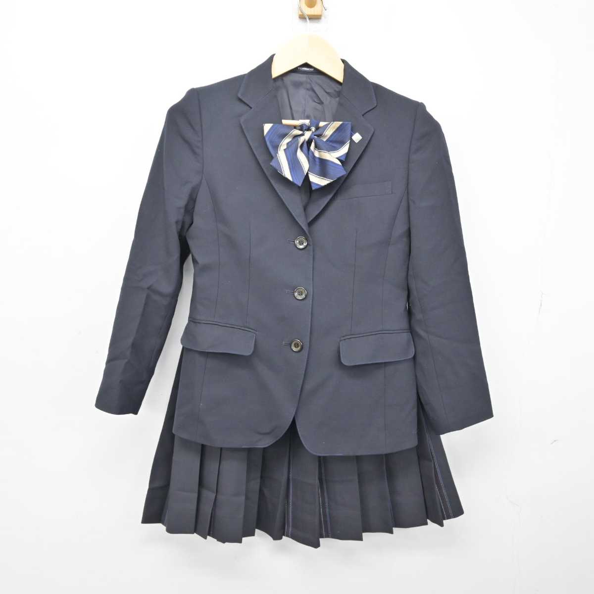 【中古】東京都 八王子実践中学校・高等学校 女子制服 4点 (ブレザー・スカート) sf051272