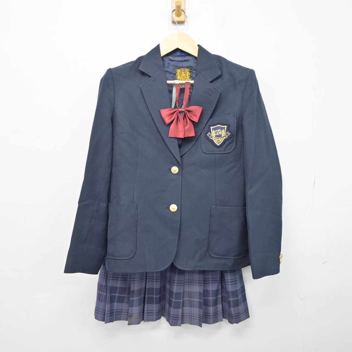 【中古】神奈川県 橘高等学校 女子制服 4点 (ブレザー・ベスト・スカート) sf051281