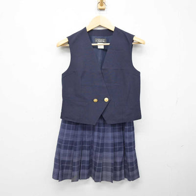 【中古】神奈川県 橘高等学校 女子制服 4点 (ブレザー・ベスト・スカート) sf051281