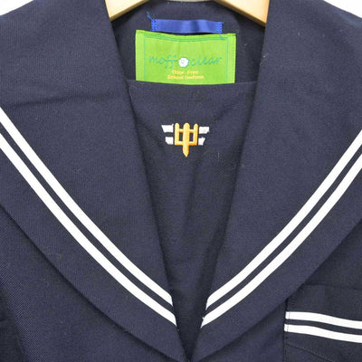 【中古】佐賀県 佐志中学校 女子制服 2点 (セーラー服・スカート) sf051307