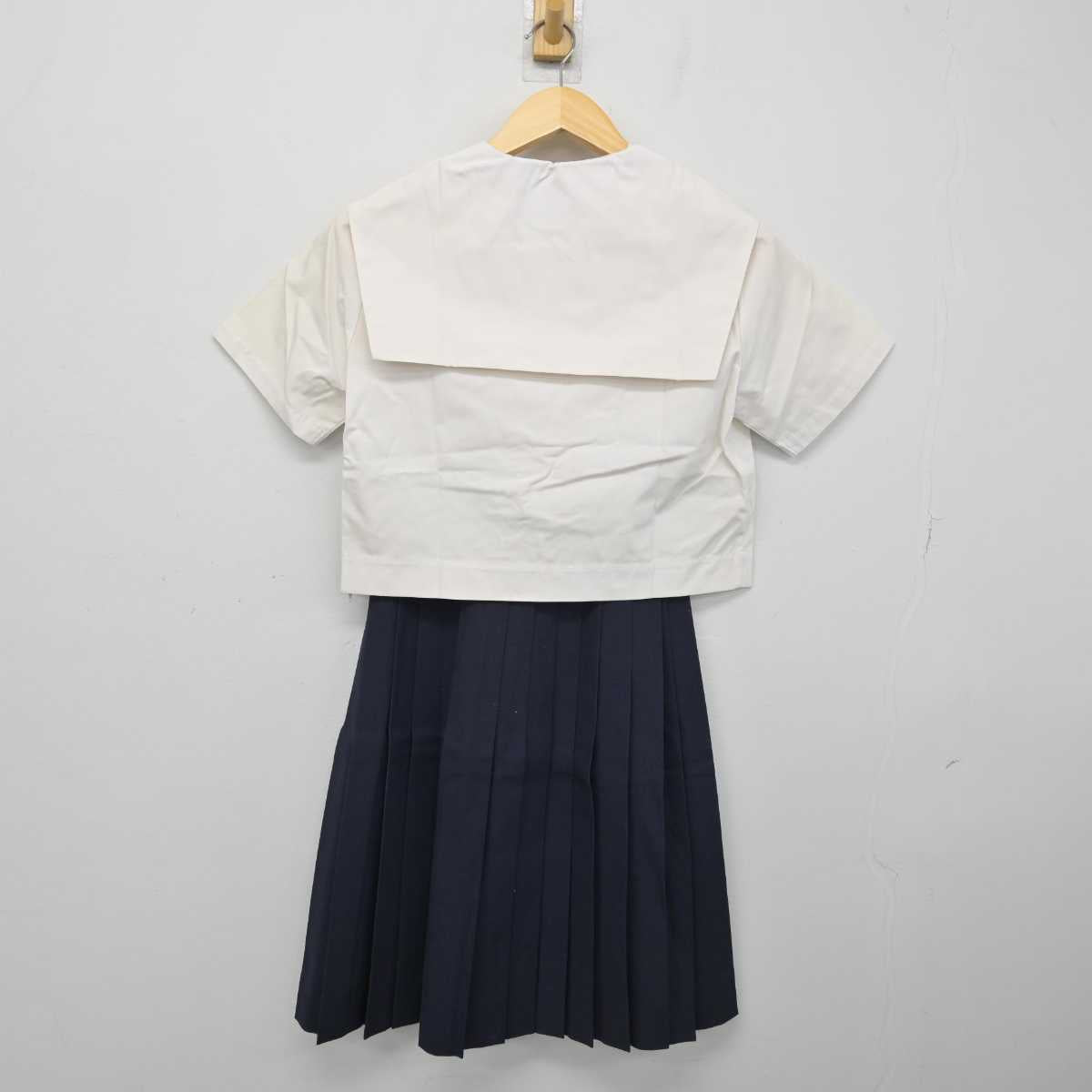 【中古】愛知県 若水中学校 女子制服 3点 (セーラー服・スカート) sf051310