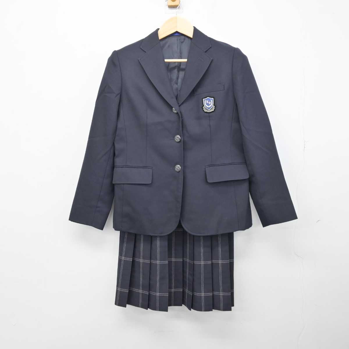 【中古】兵庫県 神戸鈴蘭台高等学校 女子制服 4点 (ブレザー・ニット・スカート) sf051320