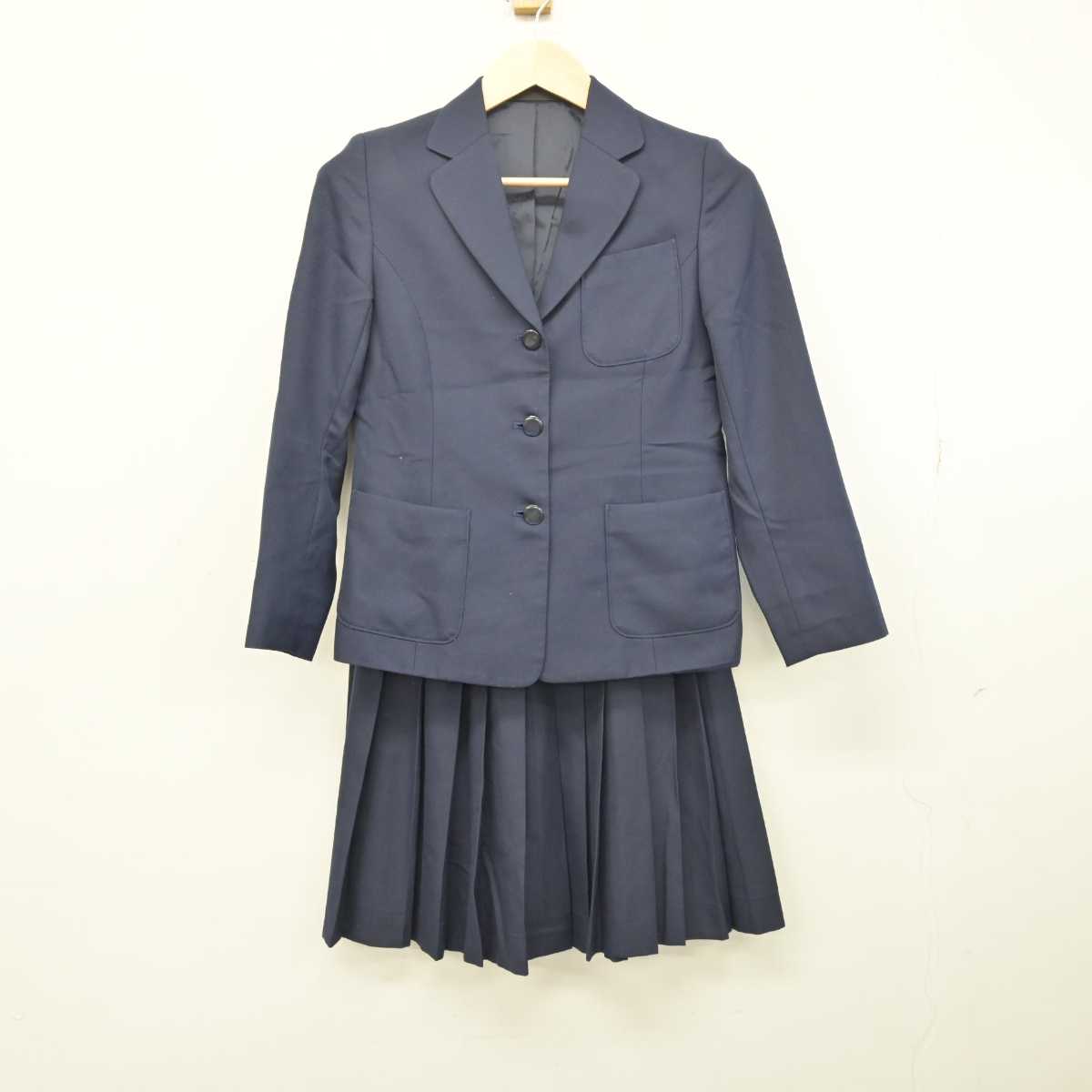 【中古】埼玉県 内谷中学校 女子制服 3点 (ブレザー・ベスト・スカート) sf051325