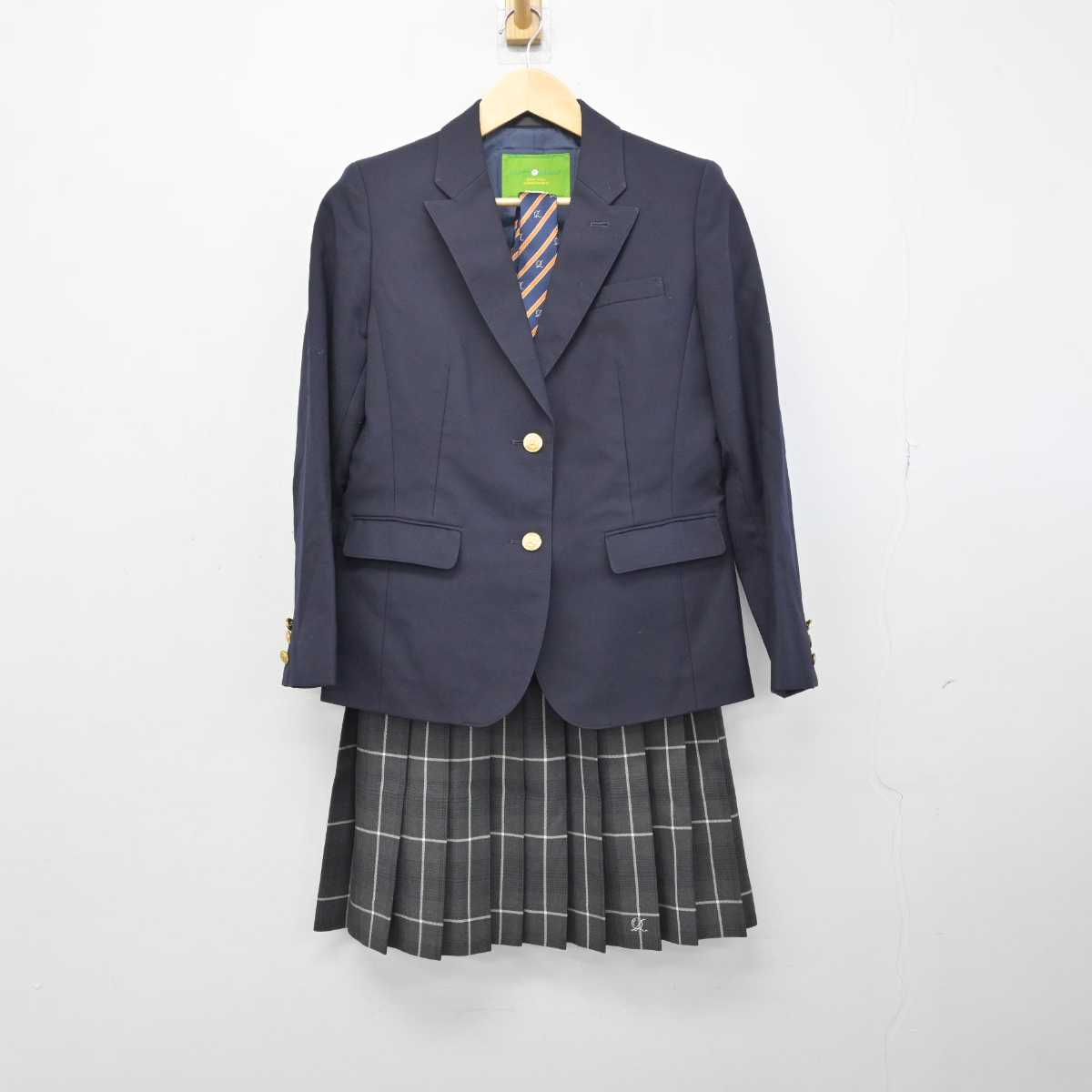 【中古】東京都 王子総合高等学校 女子制服 4点 (ブレザー・スカート) sf051328