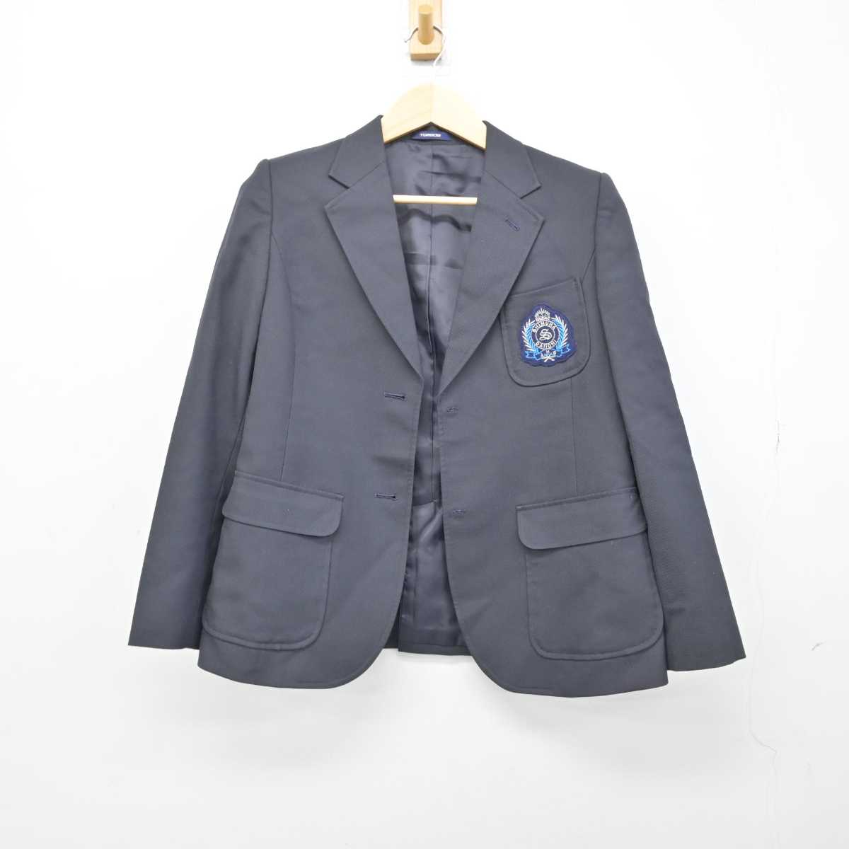 【中古】東京都 志村第一中学校 女子制服 4点 (ブレザー・スカート) sf051329