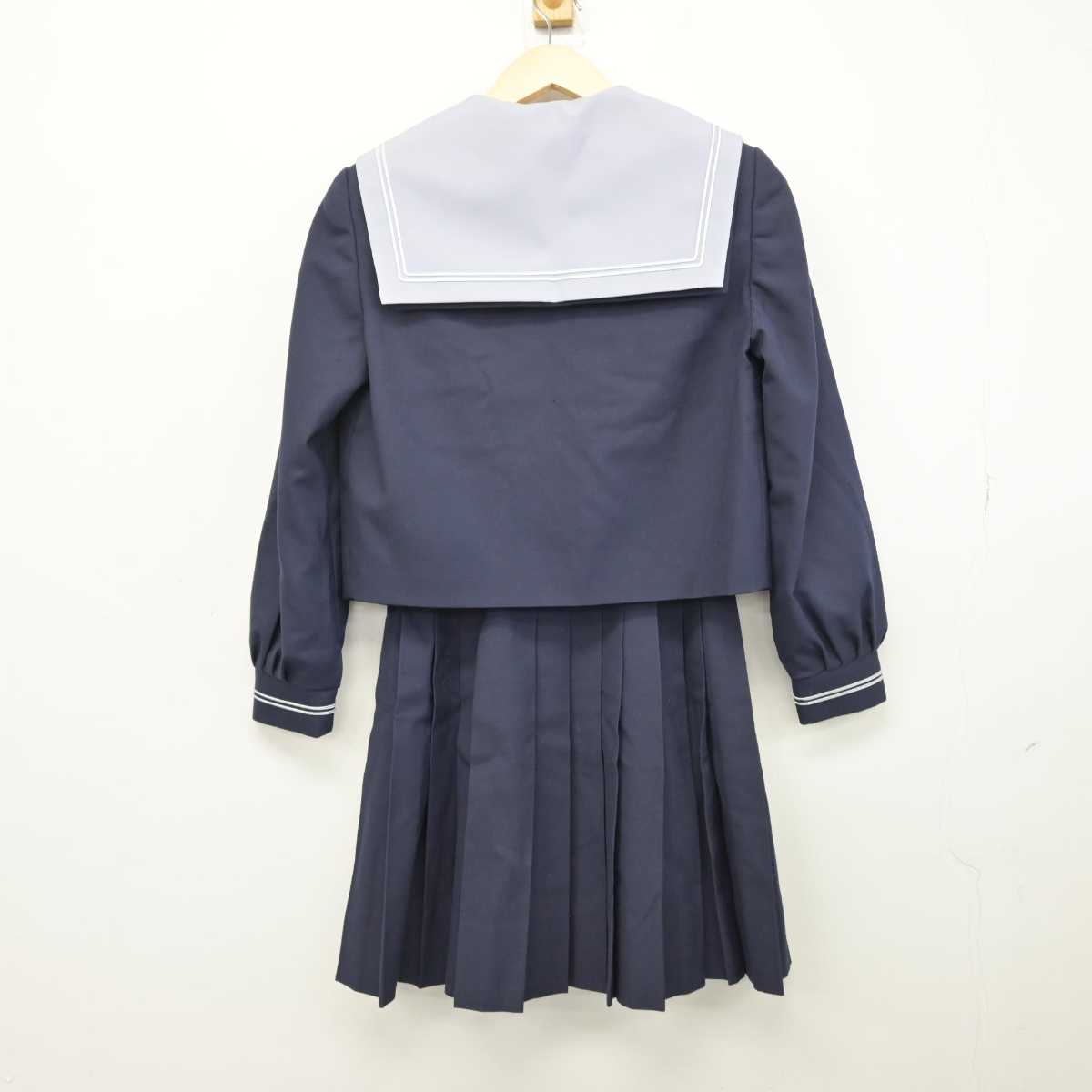 【中古】大阪府 南八下中学校 女子制服 3点 (セーラー服・スカート) sf051334