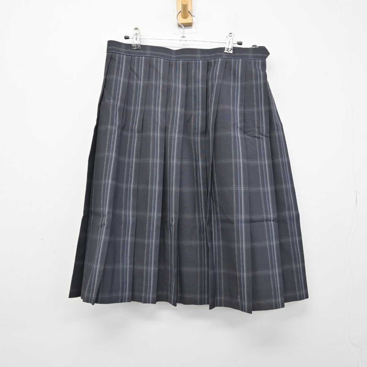 【中古】新潟県 古川学園 上越高等学校 女子制服 2点 (ニットベスト・スカート) sf051350