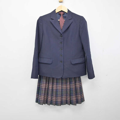 【中古】岡山県 岡山操山高等学校 女子制服 4点 (ブレザー・ベスト・スカート) sf051351