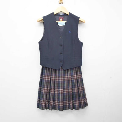 【中古】岡山県 岡山操山高等学校 女子制服 4点 (ブレザー・ベスト・スカート) sf051351