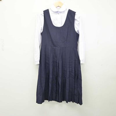 【中古】愛知県 椙山女学園高等学校 女子制服 3点 (ブレザー・シャツ・ジャンパースカート) sf051357