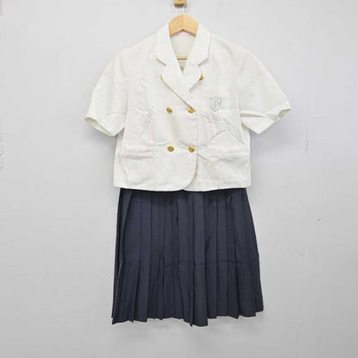 【中古】愛知県 椙山女学園高等学校 女子制服 3点 (シャツ・スカート) sf051360