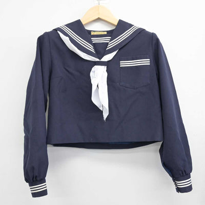 【中古】広島県 高西中学校 女子制服 3点 (セーラー服・スカート) sf051367