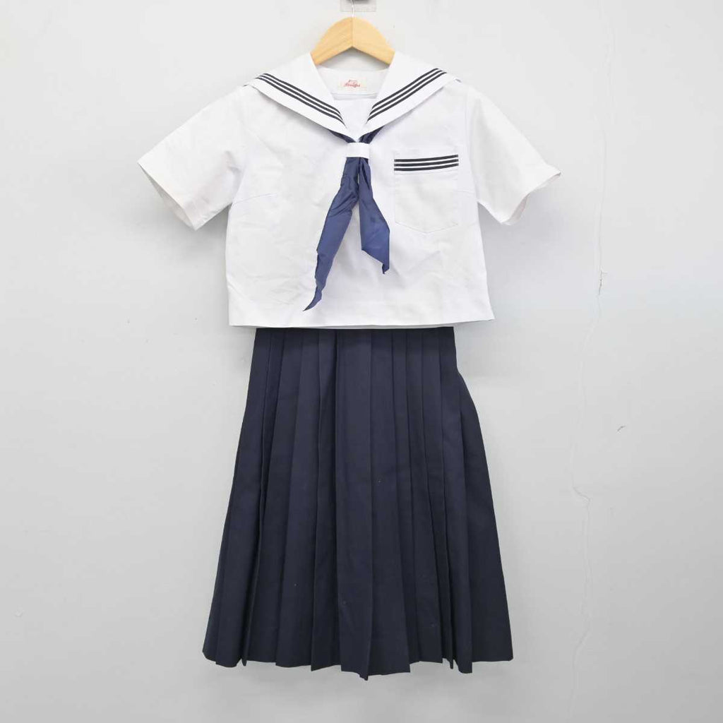 中古】広島県 高西中学校 女子制服 3点 (セーラー服・スカート) sf051368 | 中古制服通販パレイド