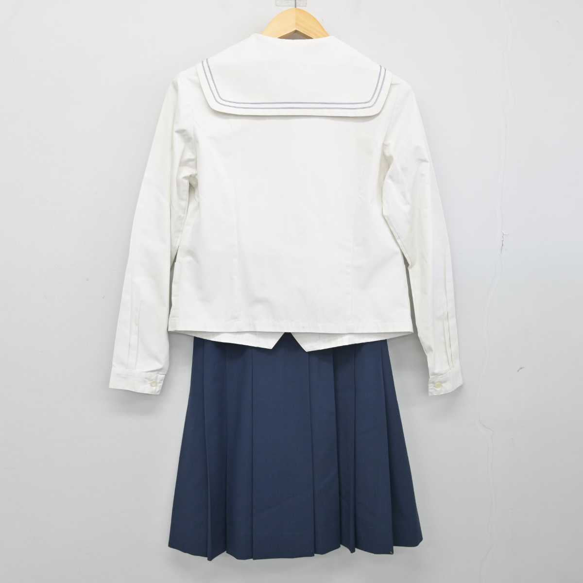 【中古】愛知県 半田東高等学校 女子制服 2点 (セーラー服・スカート) sf051378