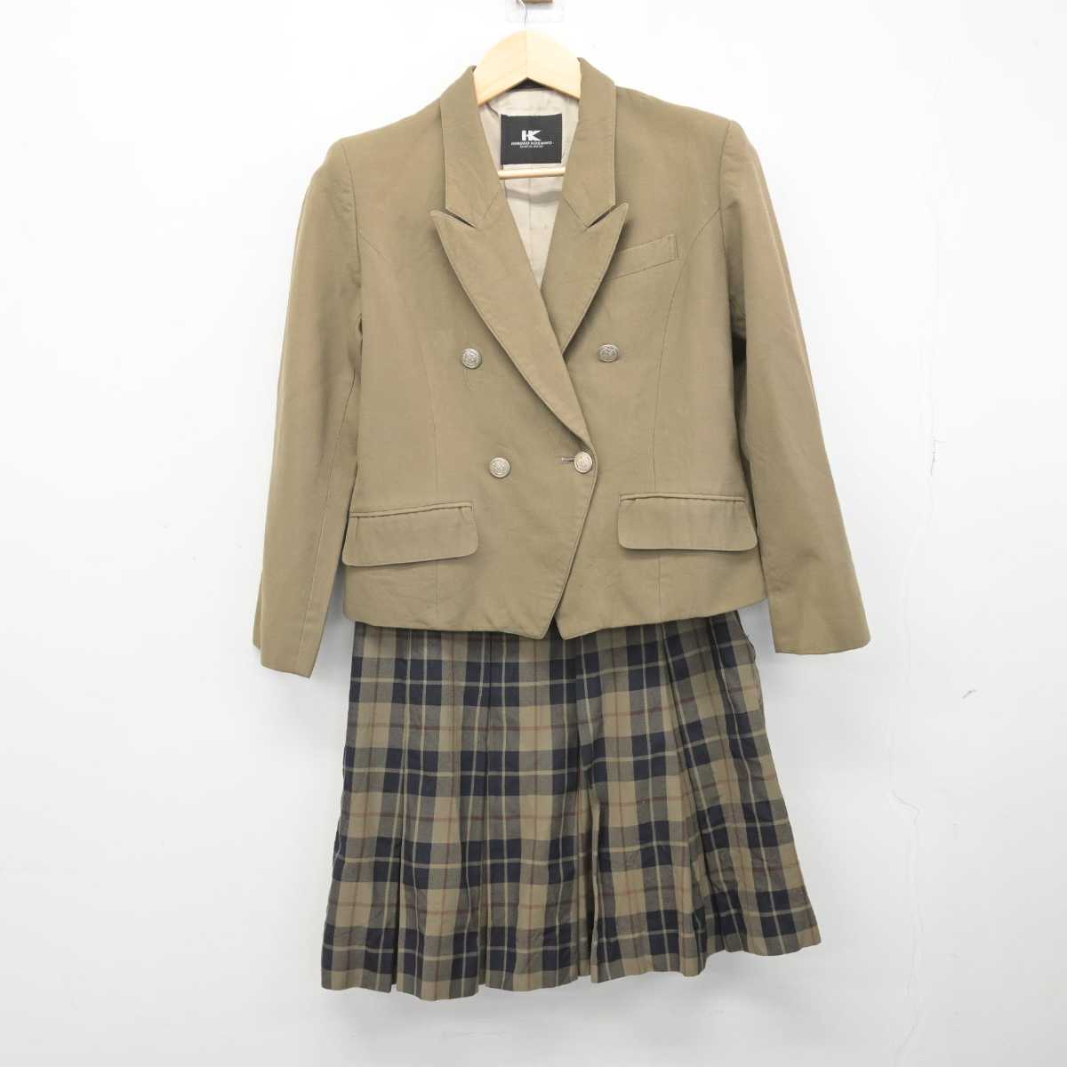 【中古】福岡県 慶成高等学校 女子制服 2点 (ブレザー・スカート) sf051387