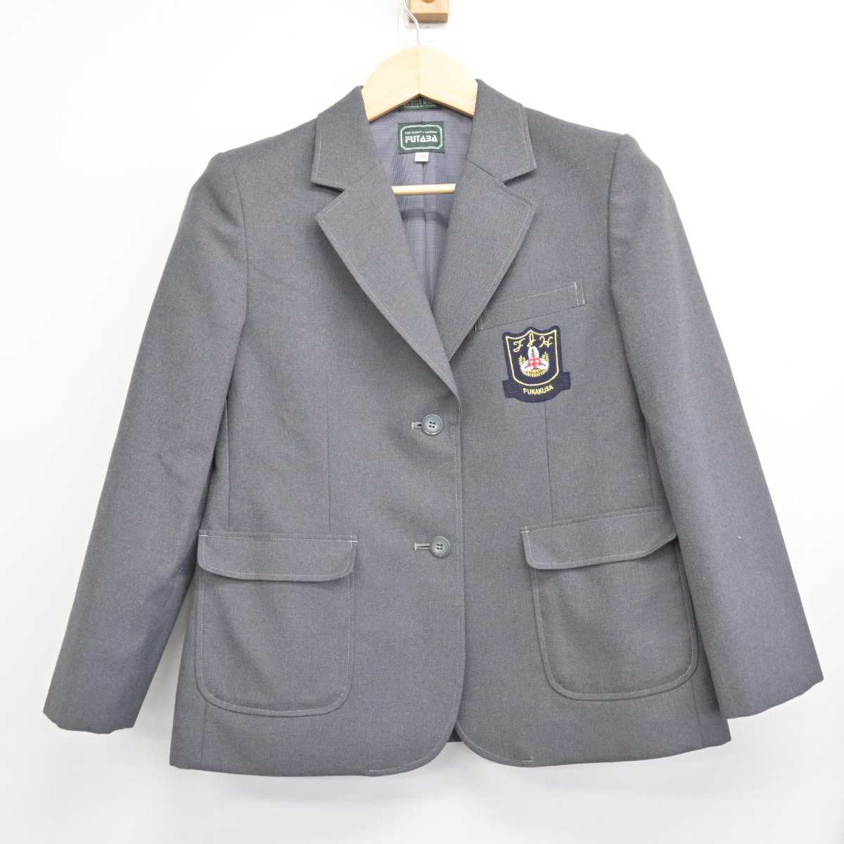 【中古】京都府 深草中学校 女子制服 3点 (ブレザー・スカート) sf051388