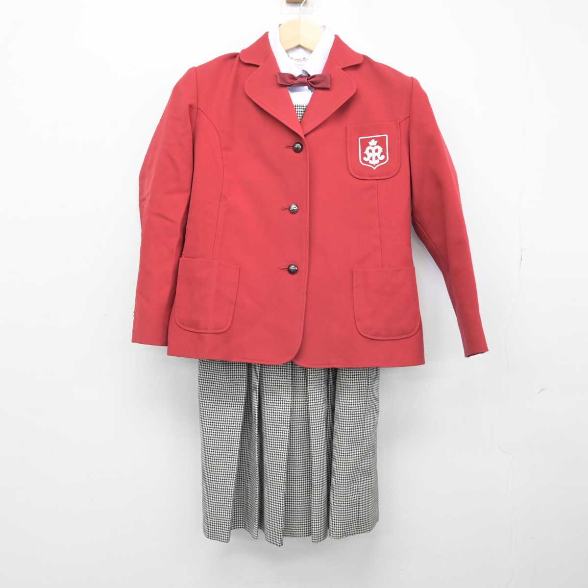 【中古】大阪府 アサンプション国際小学校 女子制服 5点 (ブレザー・シャツ・ジャンパースカート) sf051398