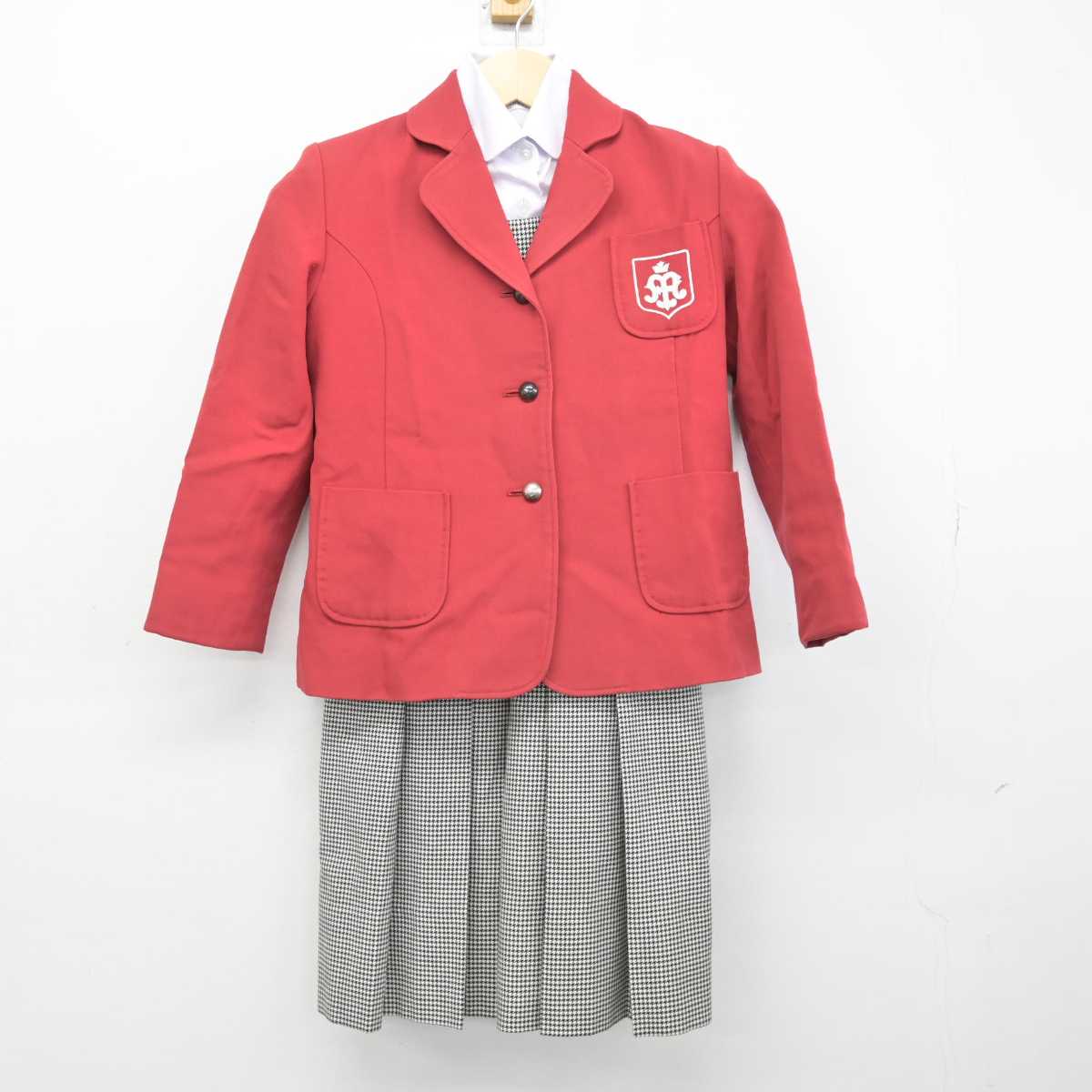 【中古】大阪府 アサンプション国際小学校 女子制服 3点 (ブレザー・シャツ・ジャンパースカート) sf051399