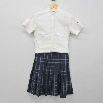 【中古】埼玉県 東京成徳大学深谷高等学校 女子制服 2点 (シャツ・スカート) sf051411