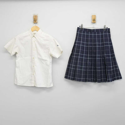 【中古】埼玉県 東京成徳大学深谷高等学校 女子制服 2点 (シャツ・スカート) sf051411