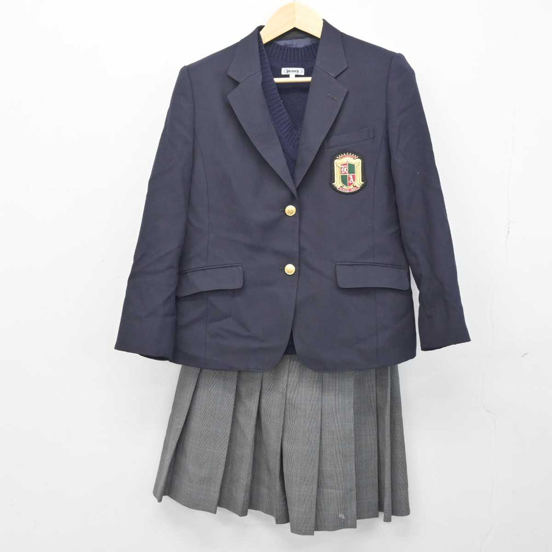 【中古】埼玉県 熊谷農業高等学校 女子制服 3点 (ブレザー・ニットベスト・スカート) sf051414 | 中古制服通販パレイド