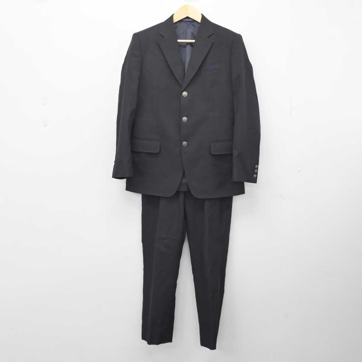 【中古】北海道 札幌龍谷学園高等学校 男子制服 4点 (ブレザー・ズボン) sf051416