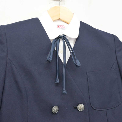 【中古】北海道 花川北中学校 女子制服 4点 (ブレザー・シャツ・スカート) sf051417