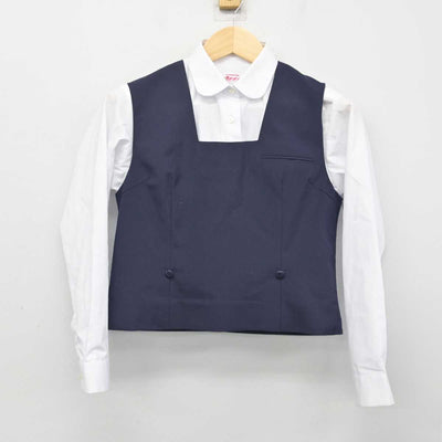 【中古】北海道 花川北中学校 女子制服 2点 (ベスト・シャツ) sf051418